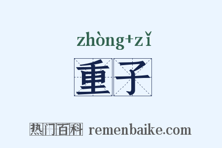 重子是什么意思的图片